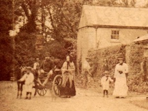 crop family group brighter Terrace & west elev c1883